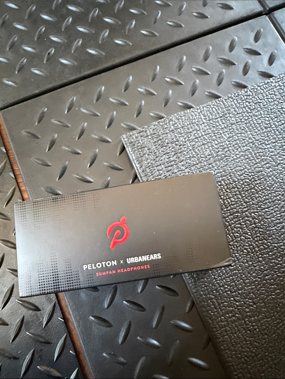 Peloton x Urbanears Over-Ear Headphones in Black and Red Accent